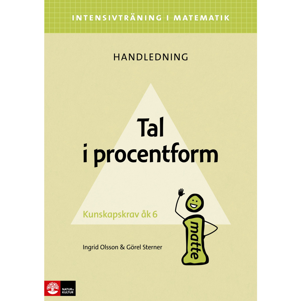 Produktbild för Intensivträning ma åk 4-6 Tal i procentform Lhl (häftad)