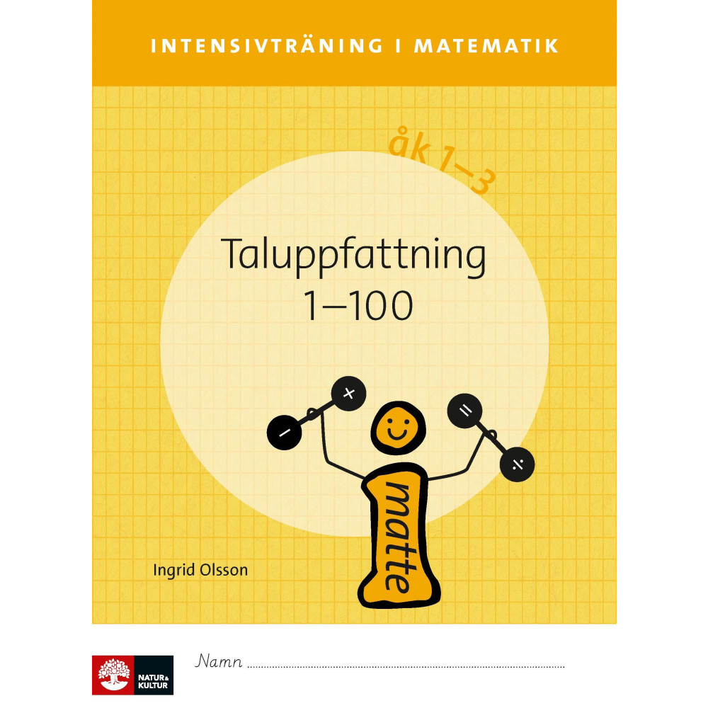 Produktbild för Intensivträning ma åk 1-3 Taluppfattning 1-100 Elevhäfte (häftad)