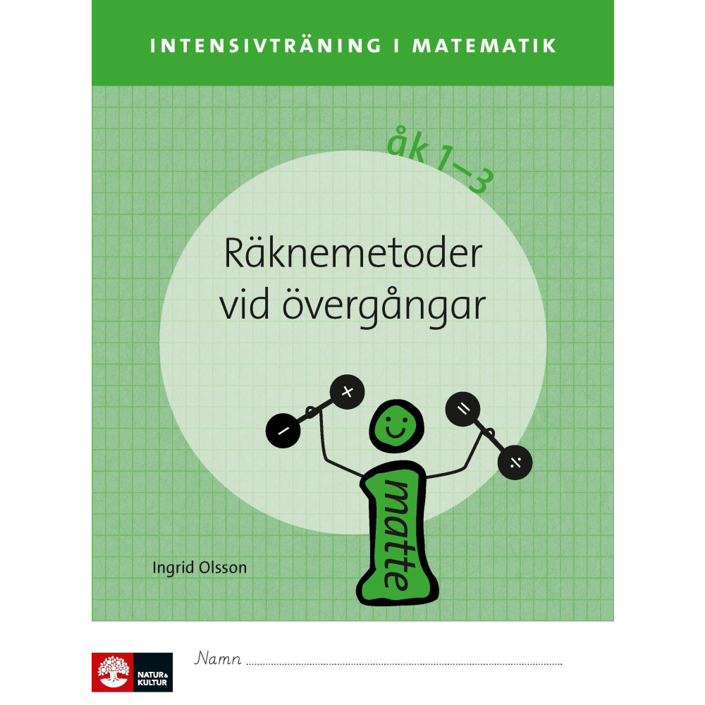 Produktbild för Intensivträning ma åk 1-3 Räknemetoder vid övergångar Elevhäfte (häftad)