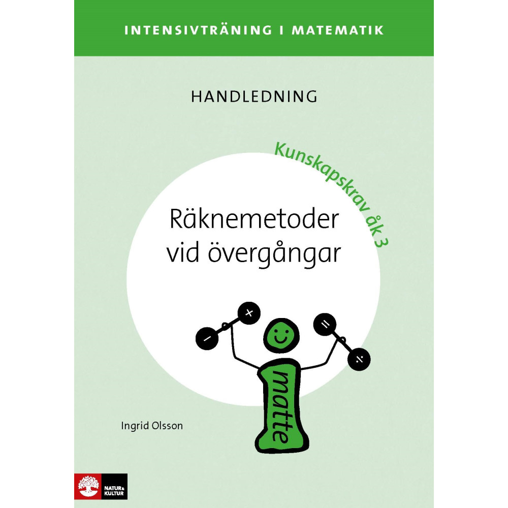 Produktbild för Intensivträning ma åk 1-3 Räknemetoder vid övergångar Lhl (häftad)