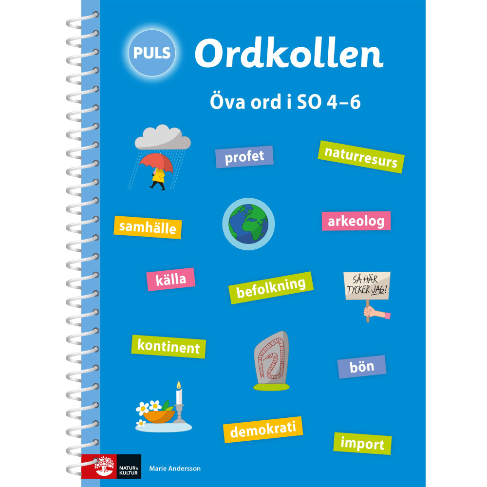 Produktbild för PULS Ordkollen Öva ord i SO 4-6 (bok, spiral)