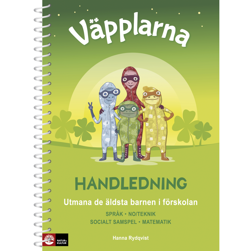Produktbild för Väpplarna Handledning med lärarwebb : utmana de äldsta barnen i förskolan (bok, spiral)