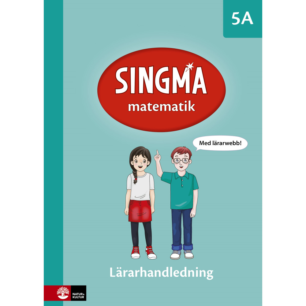 Produktbild för Singma matematik 5A Lärarhandledning med lärarwebb 12 mån (bok, spiral)