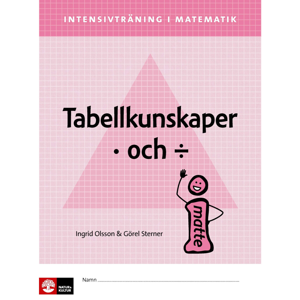 Produktbild för Intensivträning i ma 4-6 Tabellkunskaper multiplikation och division Elevhäfte (häftad)