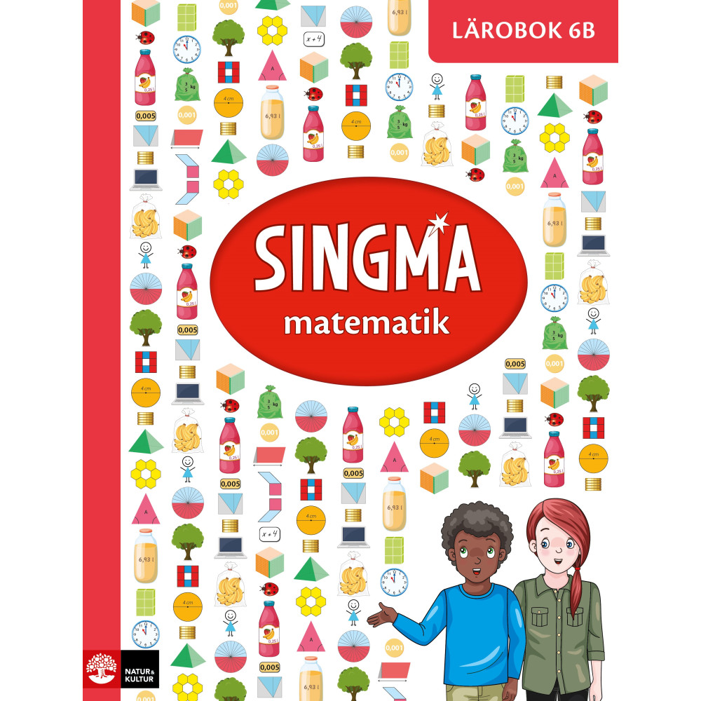 Produktbild för Singma matematik 6B Lärobok (häftad)
