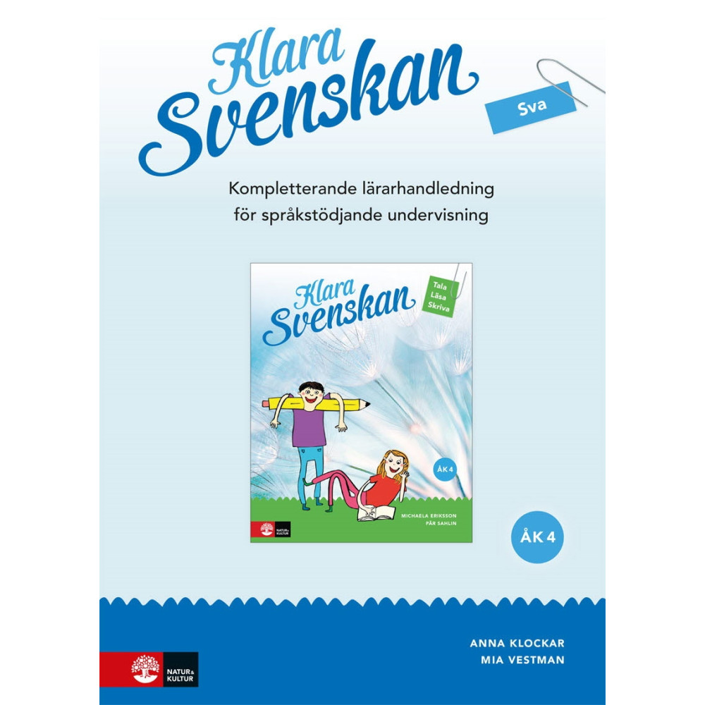 Produktbild för Klara svenskan åk 4 Kompletterande Lh för språkstödjande undervisning (bok, spiral)