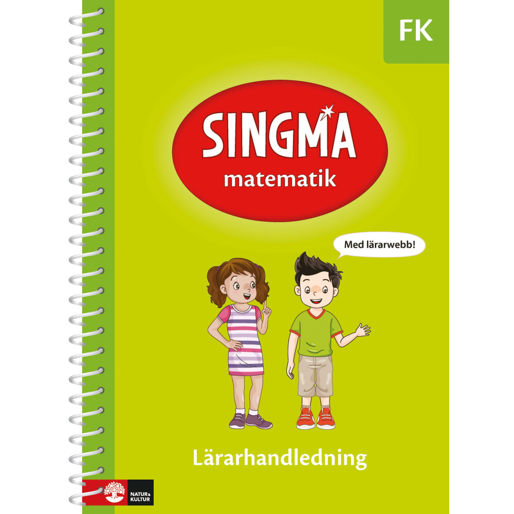 Produktbild för Singma matematik FK Lärarhandledning med lärarwebb 12 mån (bok, spiral)
