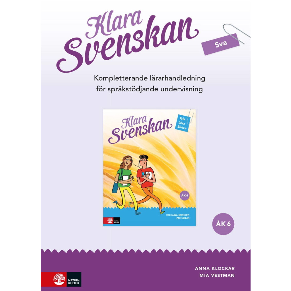 Produktbild för Klara svenskan åk 6 Kompletterande Lh för språkstödjande undervisning (bok, spiral)