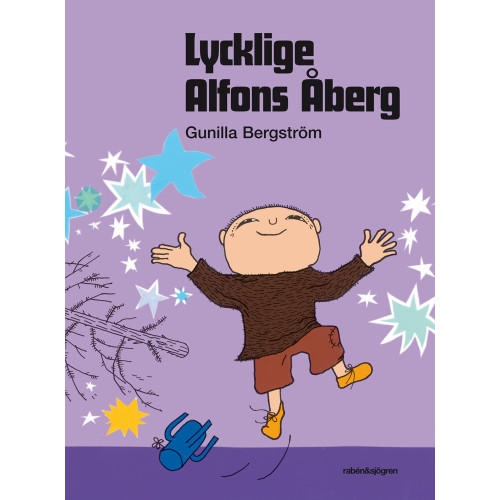 Gunilla Bergström Lycklige Alfons Åberg (bok, kartonnage)