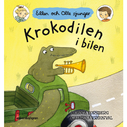 Monica Forsberg Krokodilen i bilen (bok, board book)