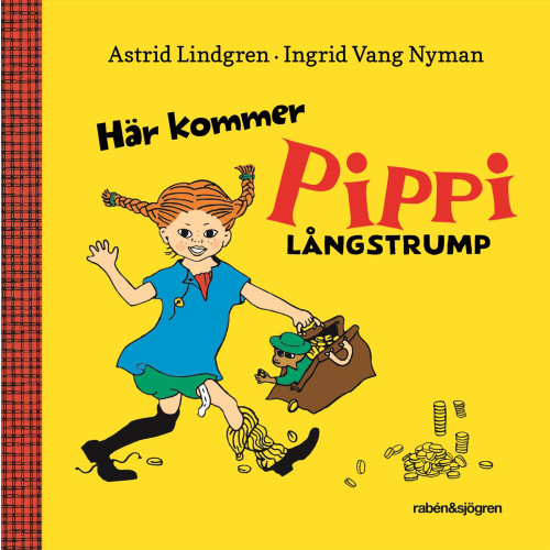 Astrid Lindgren Här kommer Pippi Långstrump (bok, board book)