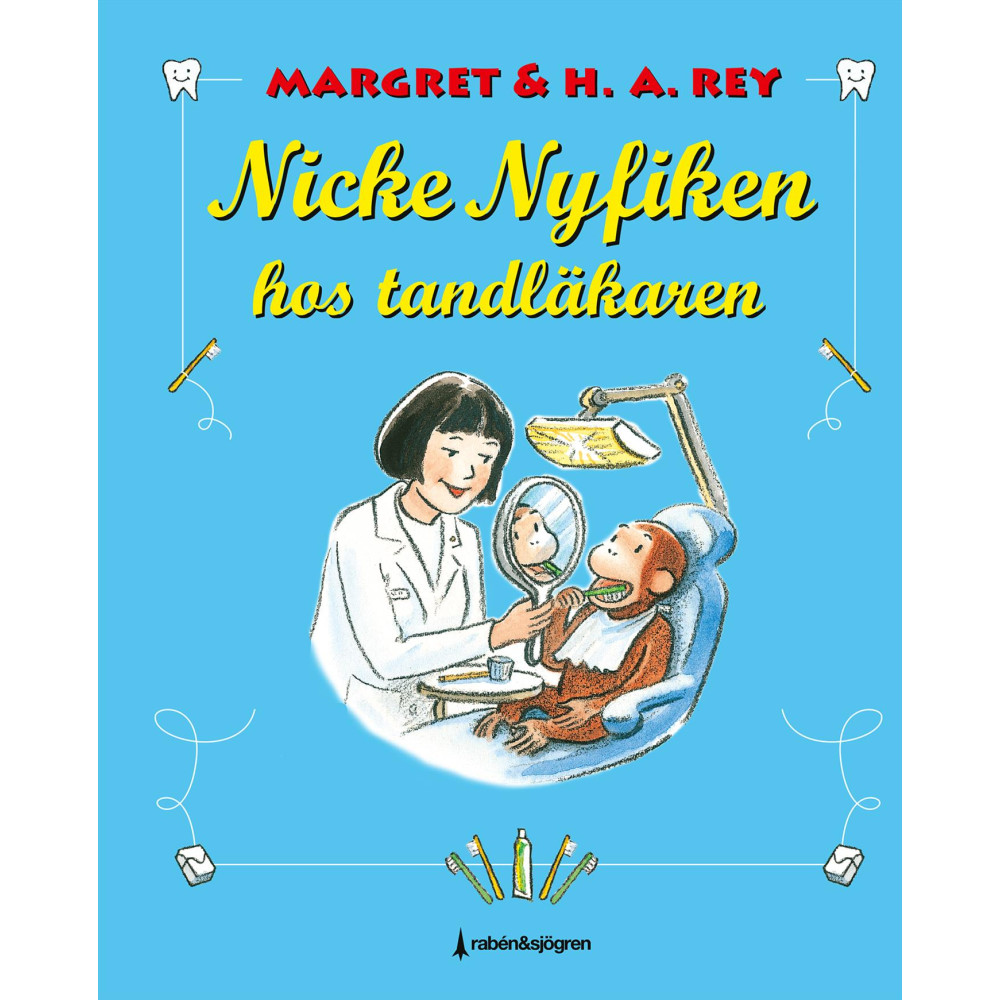 Produktbild för Nicke Nyfiken hos tandläkaren (inbunden)