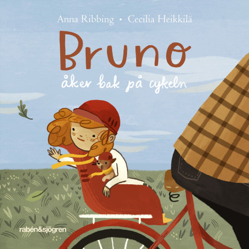 Anna Ribbing Bruno åker bak på cykeln (bok, board book)