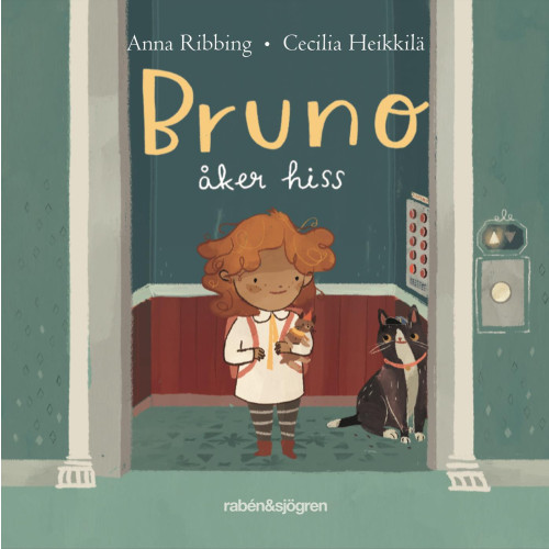 Anna Ribbing Bruno åker hiss (bok, board book)