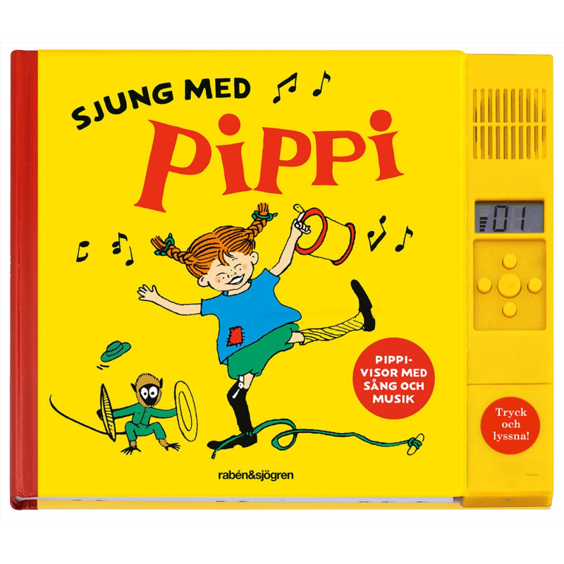 Produktbild för Sjung med Pippi (med ljudmodul) (inbunden)