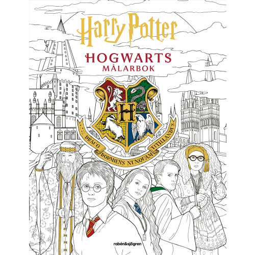 J.K. Rowling Harry Potter Hogwarts målarbok (häftad)