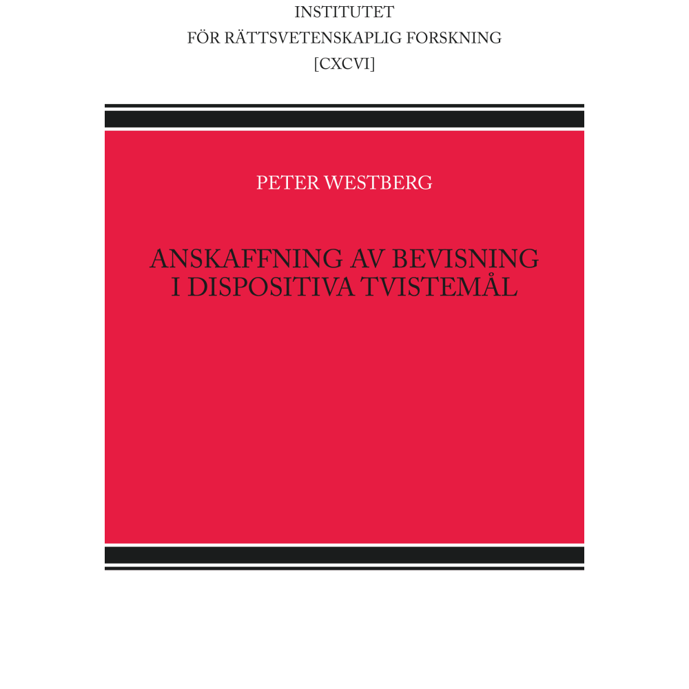 Produktbild för Anskaffning av bevisning i dispositiva tvistemål (inbunden)