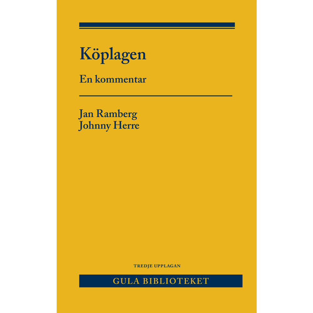 Produktbild för Köplagen : en kommentar (inbunden)