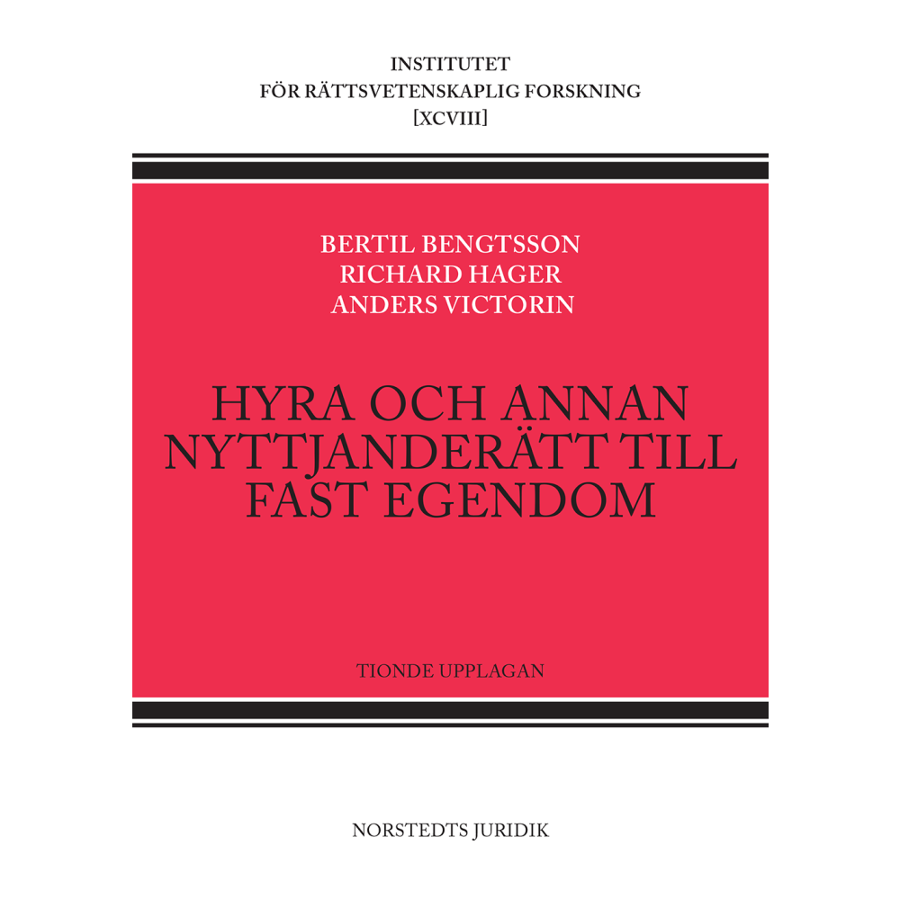 Produktbild för Hyra och annan nyttjanderätt till fast egendom (häftad)