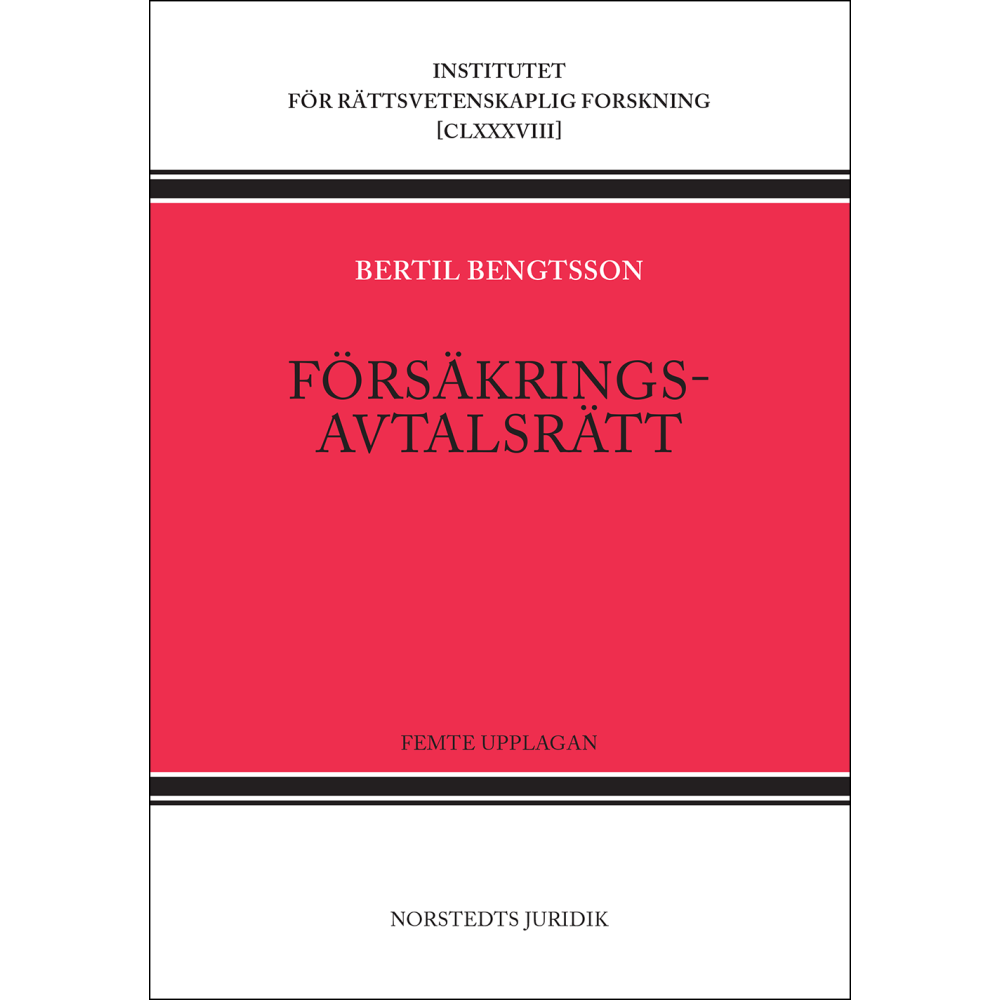 Produktbild för Försäkringsavtalsrätt (inbunden)