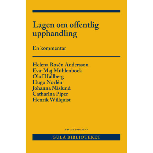 Eva-Maj Mühlenbock Lagen om offentlig upphandling : en kommentar (häftad)