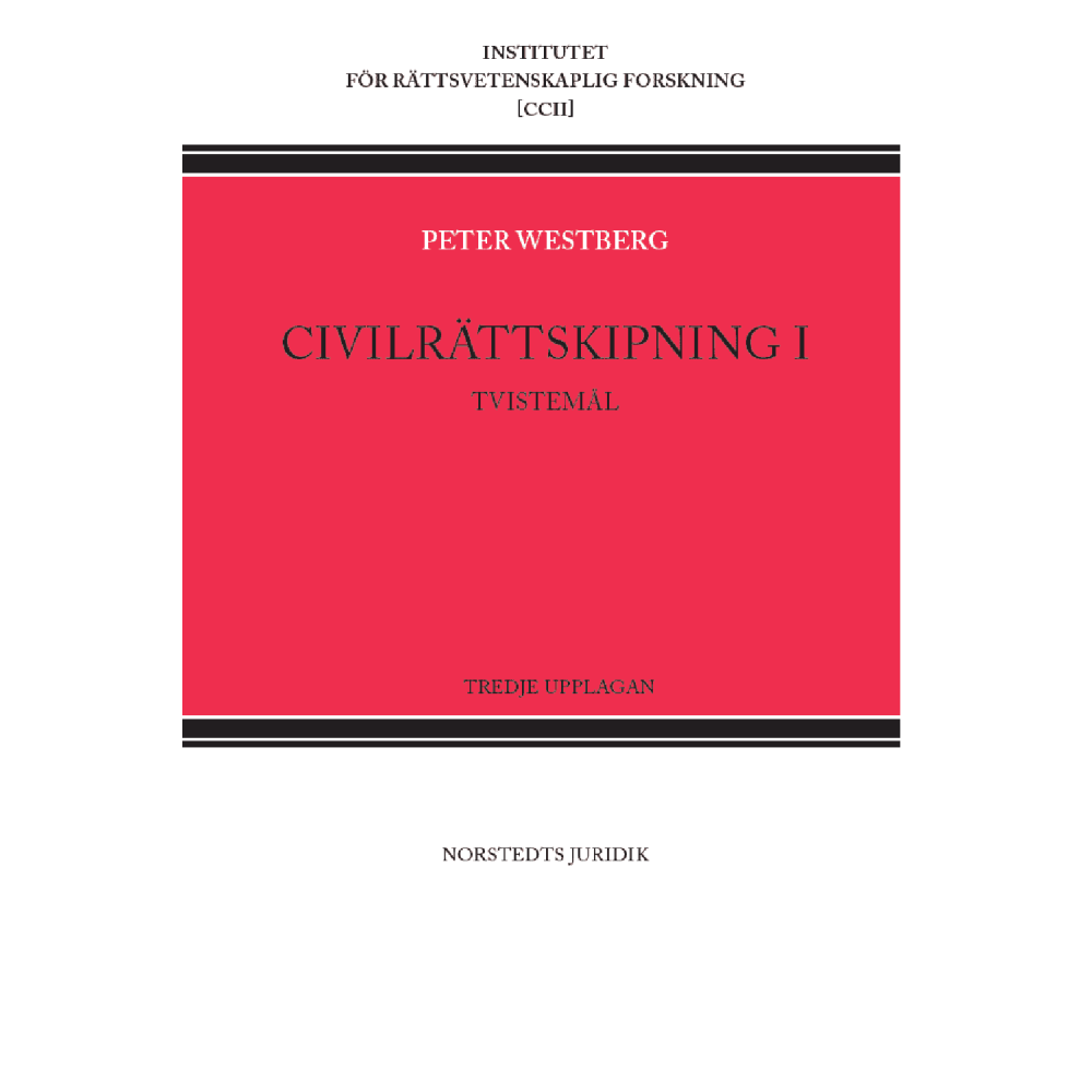 Produktbild för Civilrättskipning I. Tvistemål (häftad)