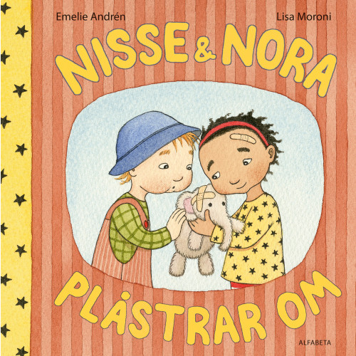 Emelie Andrén Nisse & Nora plåstrar om (bok, board book)
