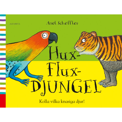 Axel Scheffler Hux-flux-djungel : kolla vilka knasiga djur! (bok, spiral)