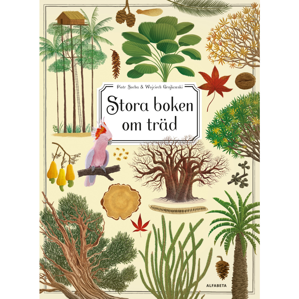 Produktbild för Stora boken om träd (inbunden)