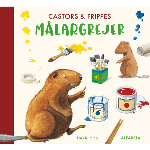 Lars Klinting Castors & Frippes målargrejer (bok, board book)