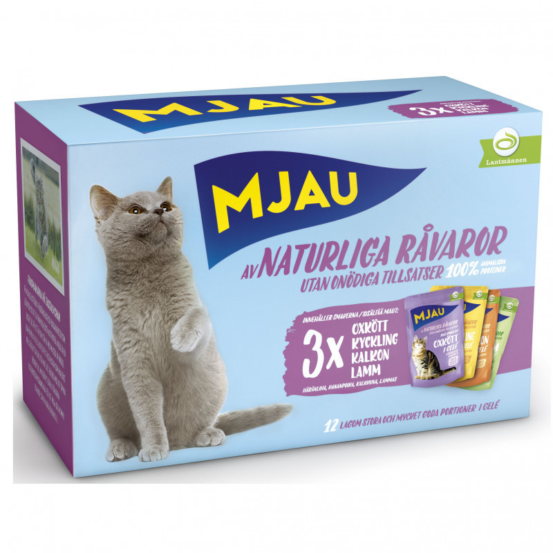 Produktbild för Mjau Multi Kött i gelé