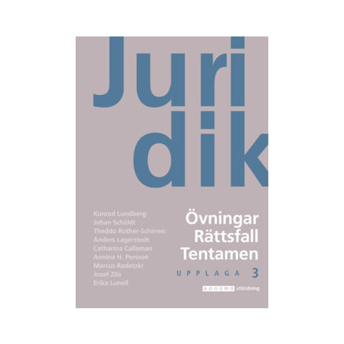 Konrad Lundberg Juridik - civilrätt, straffrätt, processrätt Övn. upplaga 6 (häftad)