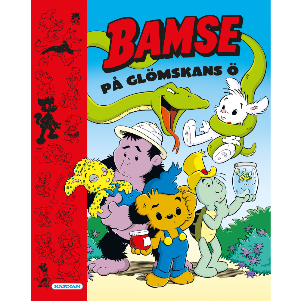 Produktbild för Bamse på Glömskans ö (bok, kartonnage)