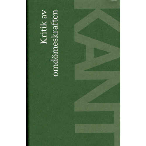 Immanuel Kant Kritik av omdömeskraften (inbunden)