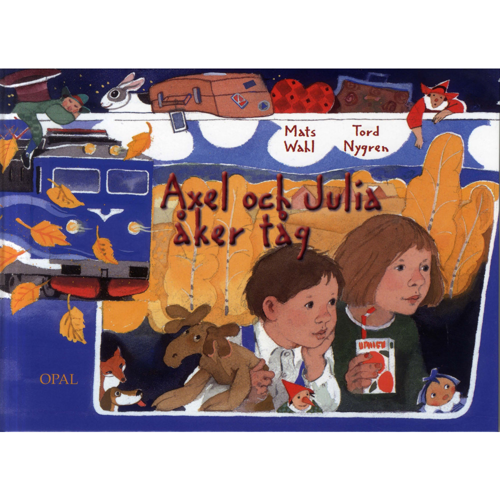 Produktbild för Axel och Julia åker tåg (inbunden)