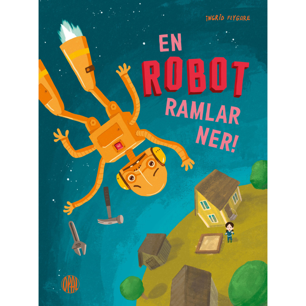Produktbild för En robot ramlar ner (inbunden)