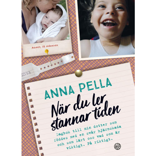 Anna Pella När du ler stannar tiden : dagbok till min dotter som föddes med en svår hjärnskada och som lärt oss vad som är viktigt. På riktigt. Anna Pella. (inbunden)