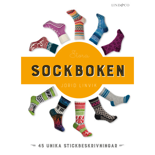 Jorid Linvik Stora sockboken : 45 unika stickbeskrivningar (inbunden)