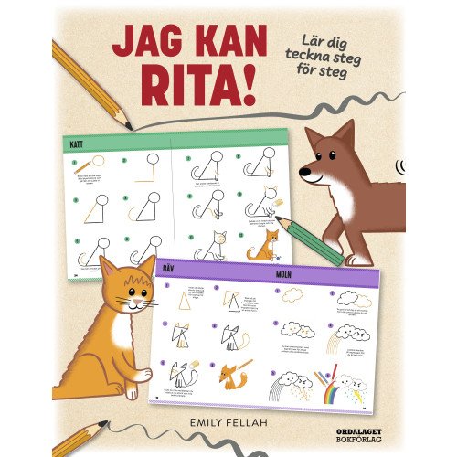 Emily Fellah Jag kan rita! : lär dig teckna steg för steg (bok, danskt band)