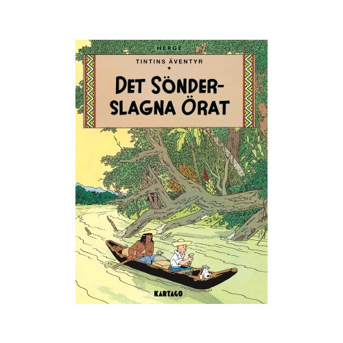 Hergé Det sönderslagna örat (bok, kartonnage)