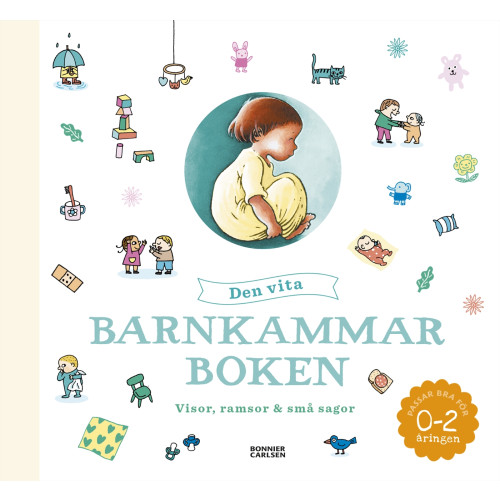 Bonnier Carlsen Den vita barnkammarboken (bok, halvklotband)