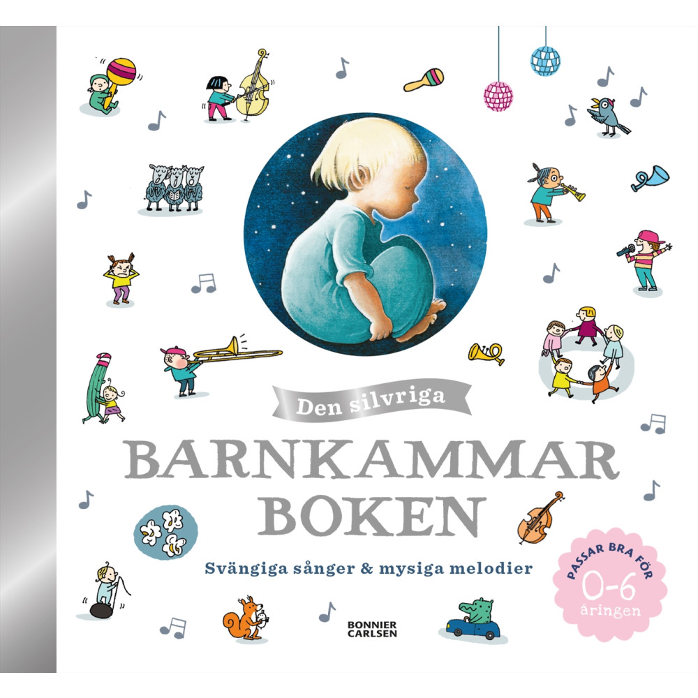 Produktbild för Den silvriga barnkammarboken (bok, halvklotband)