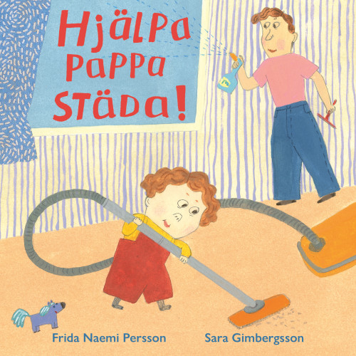 Frida Naemi Persson Hjälpa pappa städa (bok, board book)
