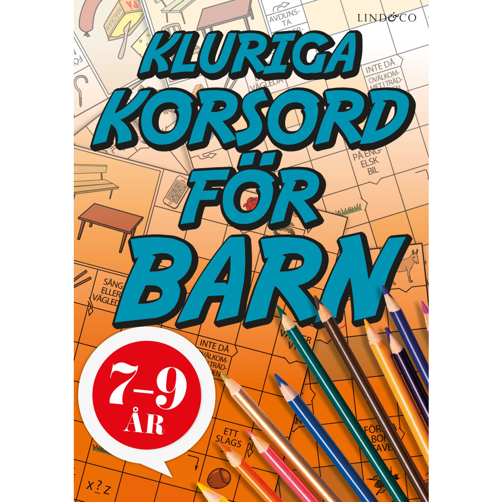 Produktbild för Kluriga korsord för barn (häftad)