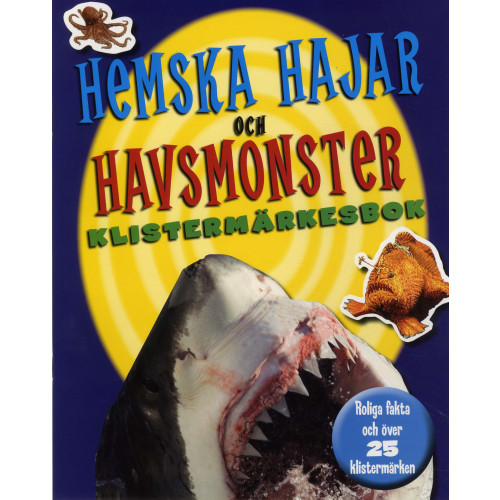 Läsförlaget Hemska hajar och havsmonster klistermärkesbok (häftad)