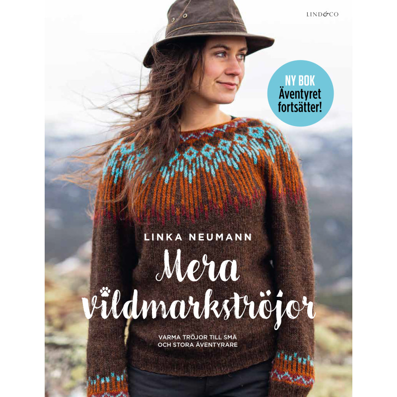 Produktbild för Mera vildmarkströjor : varma tröjor till små och stora äventyrare (bok, kartonnage)