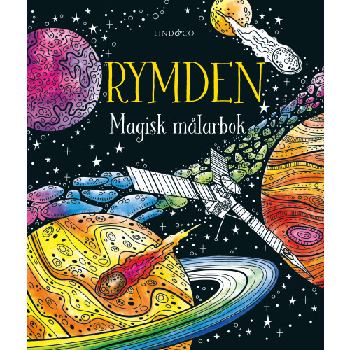 Lind & Co Rymden : Magisk målarbok (häftad)
