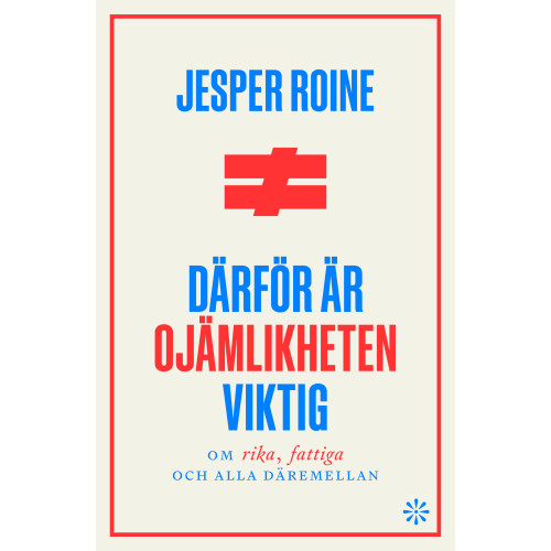 Jesper Roine Därför är ojämlikheten viktig : om rika fattiga, och alla däremellan (inbunden)