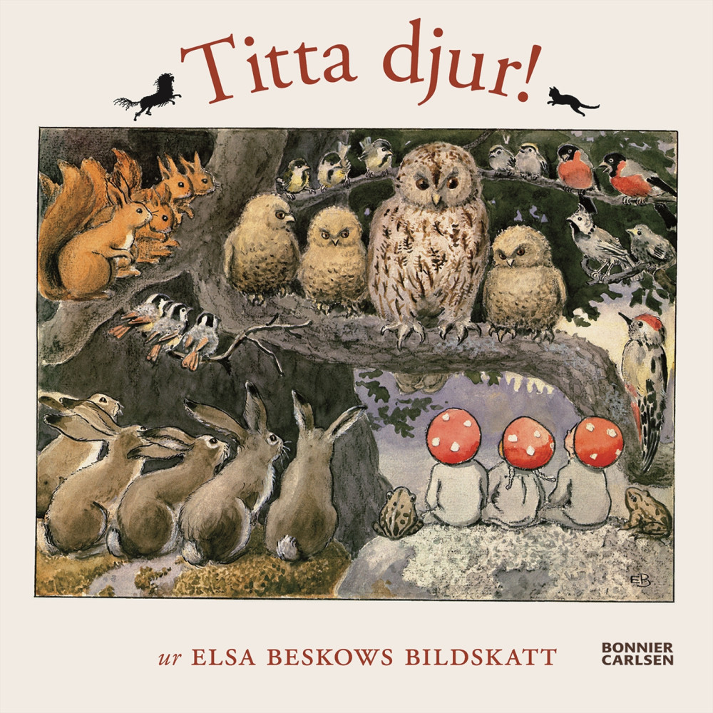 Produktbild för Titta djur! : Ur Elsa Beskows bildskatt (bok, board book)