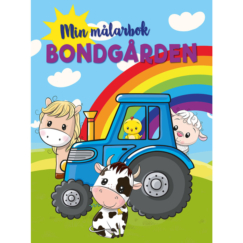 Produktbild för Min målarbok bondgården (häftad)